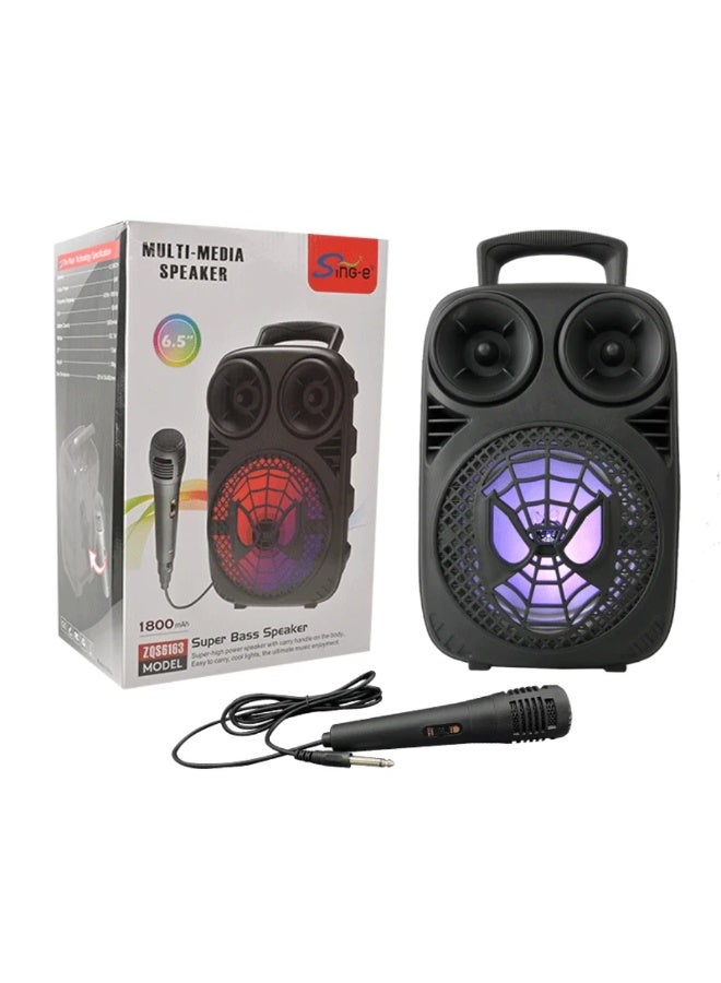 SING-E Portable 6.5 inch Speaker with LED Lights and Bluetooth - Image 2